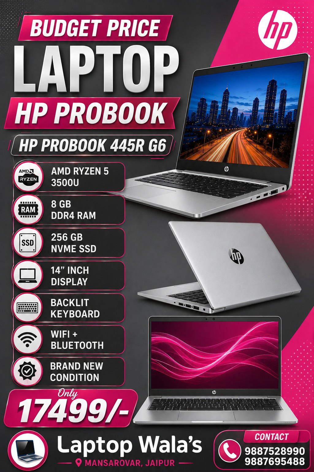 Budget Price Laptop HP AMD Ryen 5