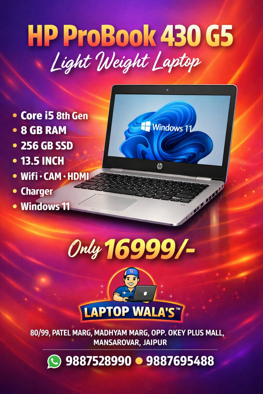 HP ProBook 430 G5 Core i5 8th Gen