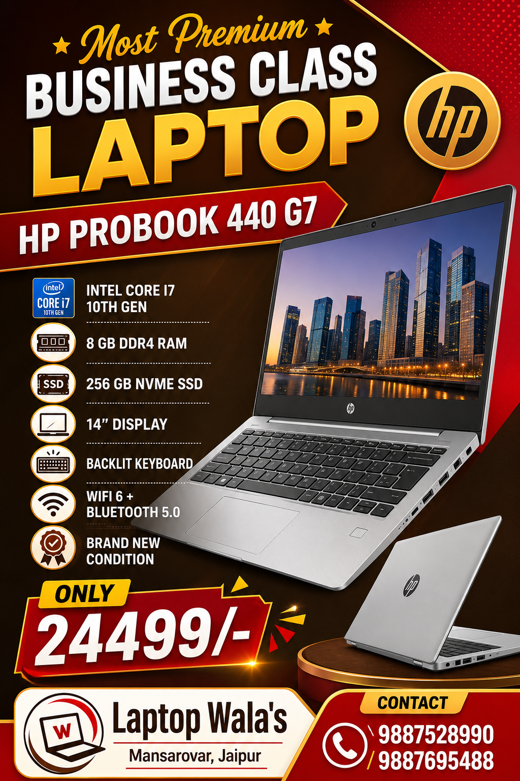 HP ProBook 440 G7 Laptop Core i7 10th Gen