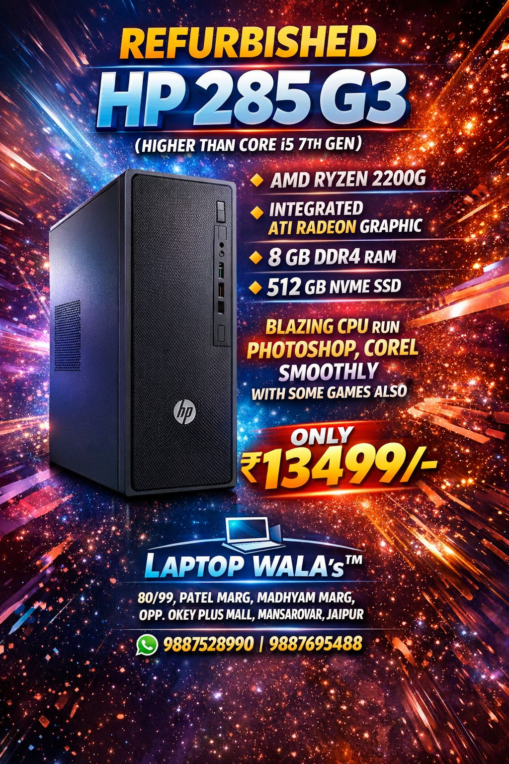 HP Ryzen 3 2200G CPU