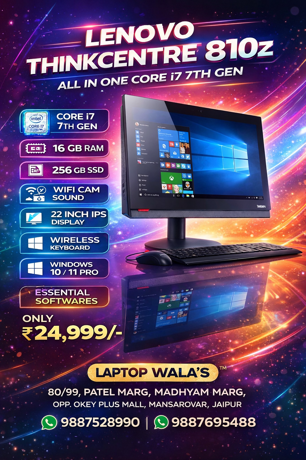Lenovo ThinkCentre 22 Inch All In One